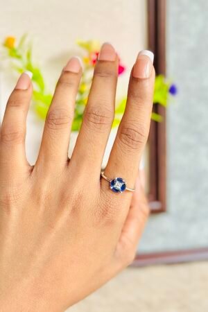 925 Silver Ladies Ring with Zircon Stone