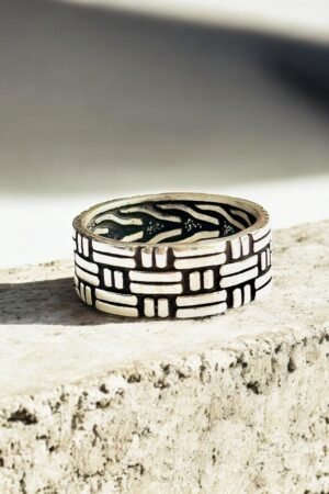 Turkish 925 Silver Gent's Band