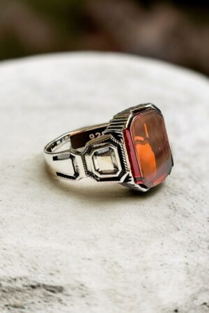 Zircon Turkish 925 Silver Gent's Ring