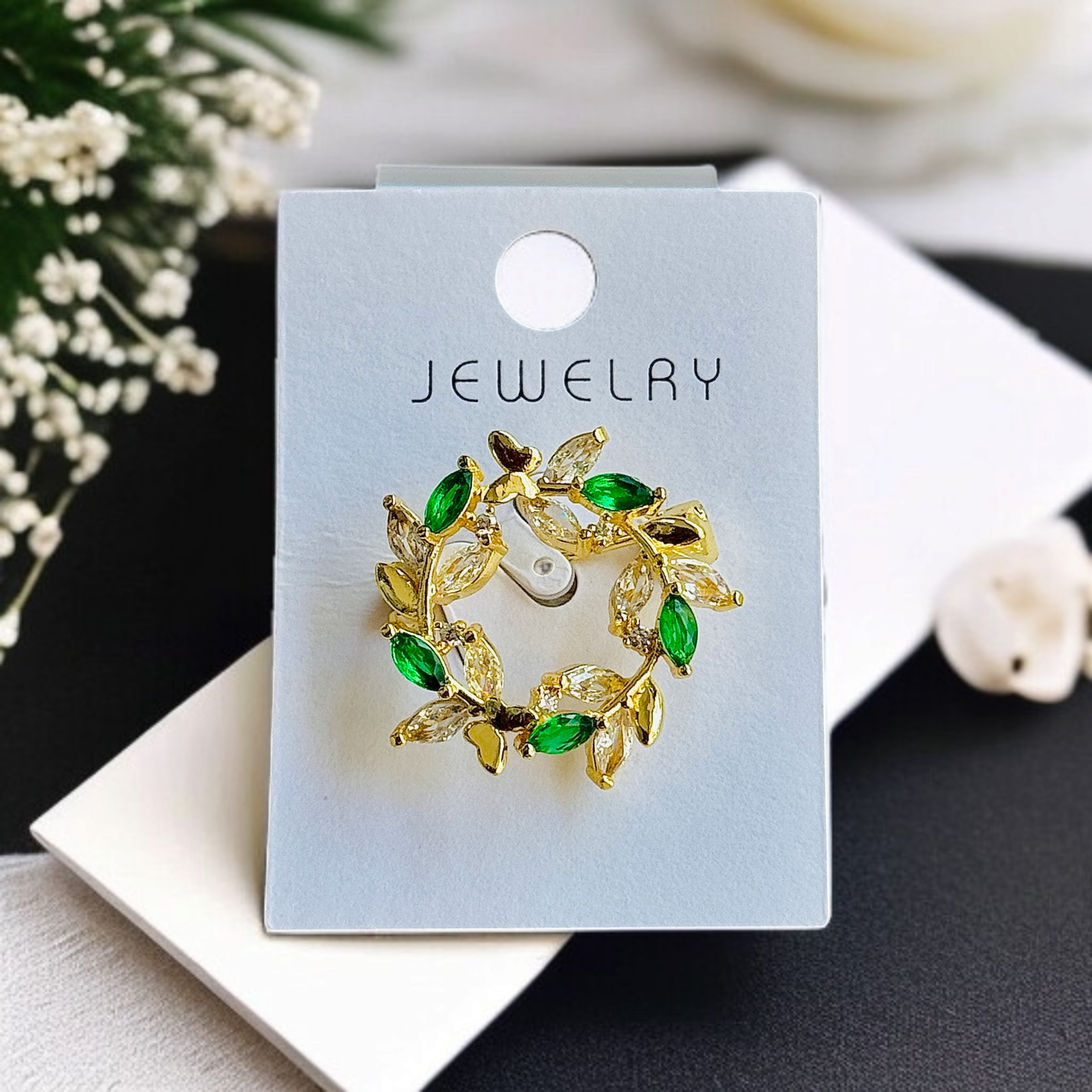 Leaf Wreath Hijab Brooch