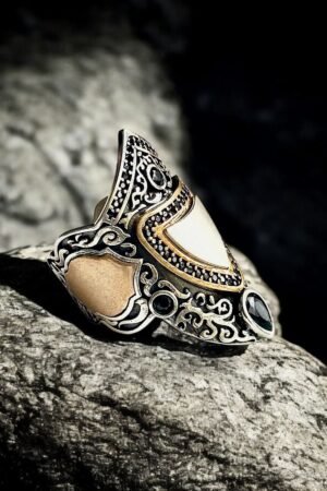 Adjustable Turkish 925 Silver Gent's Thumb Ring