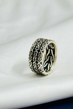 Turkish 925 Silver Gent's Band Ring