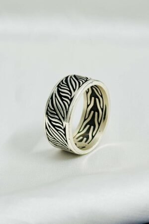 Turkish 925 Silver Gent's Band Ring